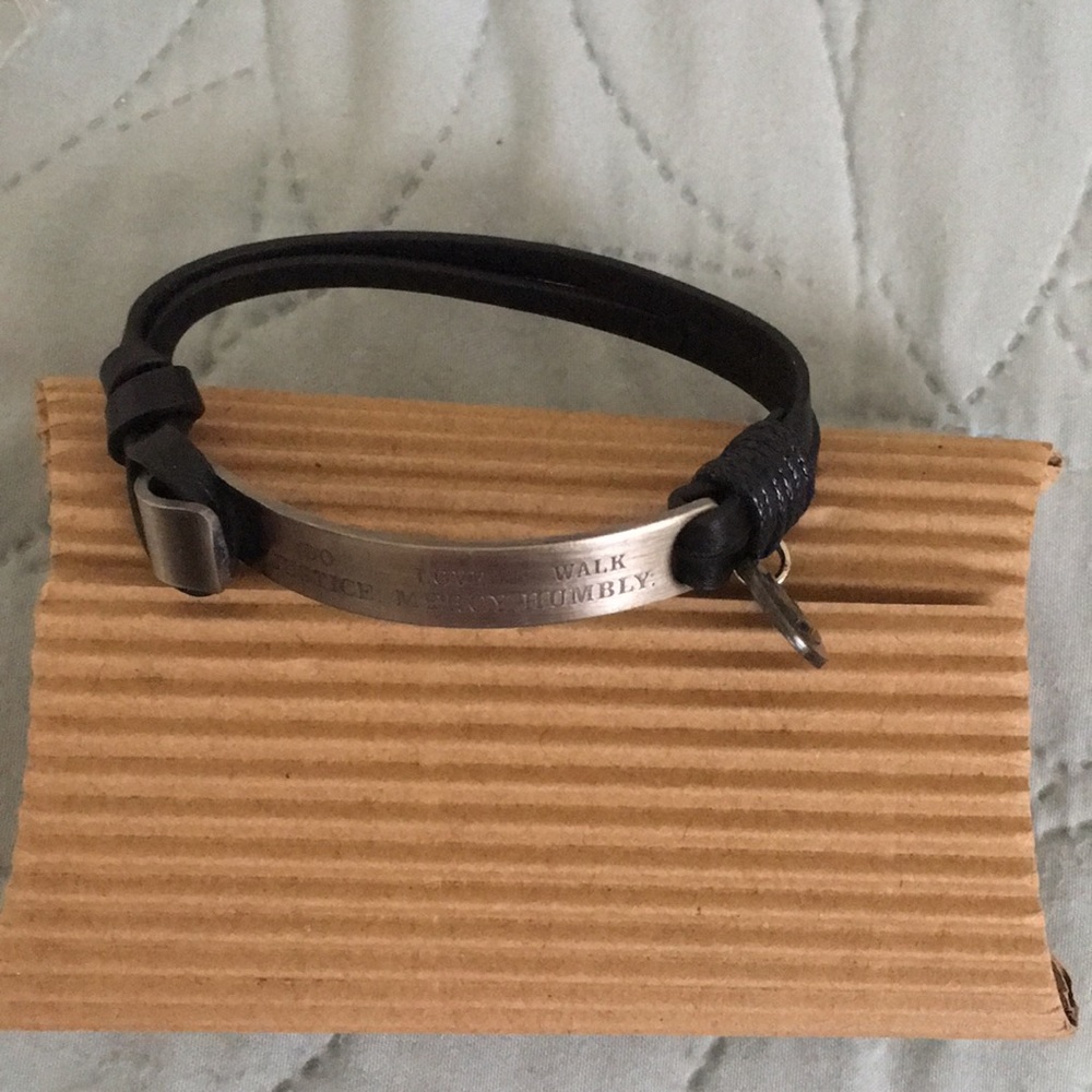NWT “Do Justice Love Mercy Walk Humbly” bracelet